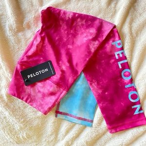 New with tags, Miami Fitwear x Peloton Ombré Mist Capri leggings, size small.